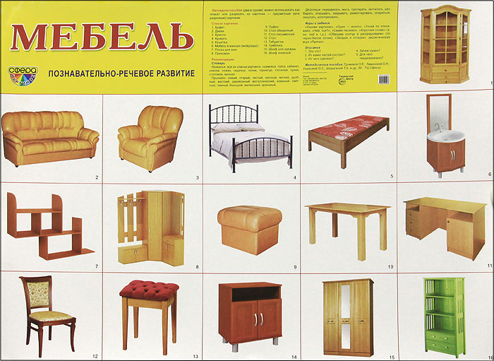 Мебель. Плакат
