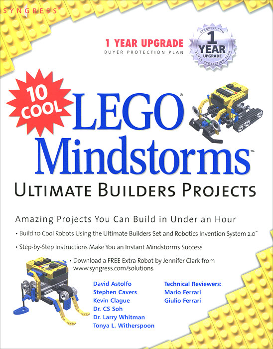 Купить 10 Cool Lego Mindstorms: Ultimate Builders Projects, Mario Ferrari, Giulio Ferrari
