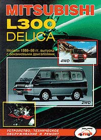 Авто Mitsubishi L300 Delica 2WD, 4WD 1986-98 гг.; Микроавтобус; Двигатели: Б: 1. 4/1. 6/2. 0/2. 4: Устройство, техническое обслуживание и ремонт