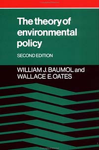 The Theory of Environmental Policy - William J. Baumol, Wallace E. Oates12296407In this book, Professors Baumol and Oates provide a rigorous and comprehensive analysis of the economic theory of environmental policy. They present a formal, theoretical treatment of those factors infuencing the quality of life. By covering both the theory of externalities and its application to environmental policy, the authors have retained the basic structure and organization of the first edition, which has become a standard reference in the field. In this edition, however, they have updated their analysis to incorporate recent research in enviromental economics.