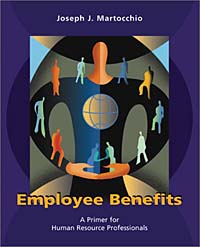 Employee Benefits: A Primer for Human Resource Professionals12296407 Employee Benefits: A Primer for Human Resource Professionals12296407Joseph Martocchios Employee Benefits: A Primer for Human Resource Professionals was written to promote a fuller understanding of employee benefits programs among students enrolled in college-level compensation and benefits course. It is relevant to students who plan to be general managers who deal with a variety of human resource issues in their day-to-day jobs as well as to those who expect to be human resource practitioners. Future practitioners will use this book as an introductory reference guide.Future employees/managers will gain a more complete understanding of how and why companies provide benefits as they do. The real-world focus of Martocchio’s text is evident on every page, as he seeks to balance current academic thought with brief examples of contemporary benefits practices in business.