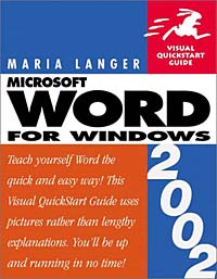 Word 2002 for Windows: Visual QuickStart Guide