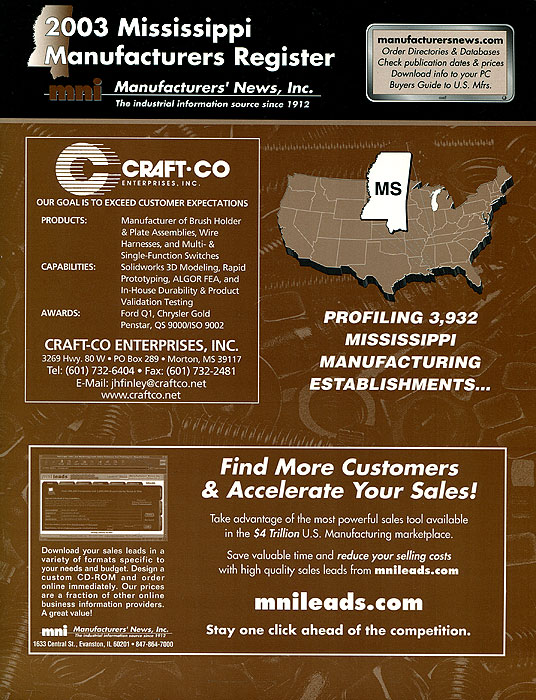 2003 Mississippi Manufacturers Register