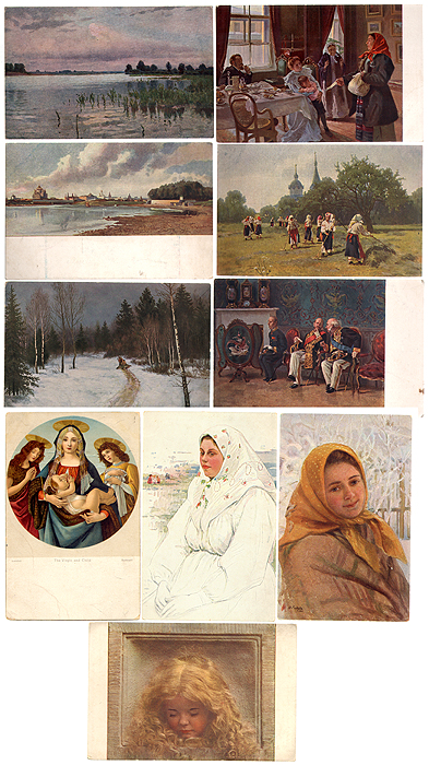 Открытки живопись цены