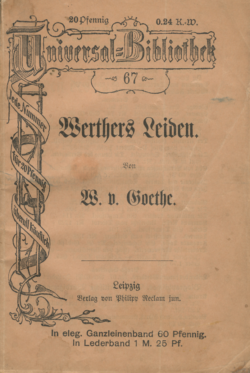 Рецензии на книгу Seiden des jungen Werthers