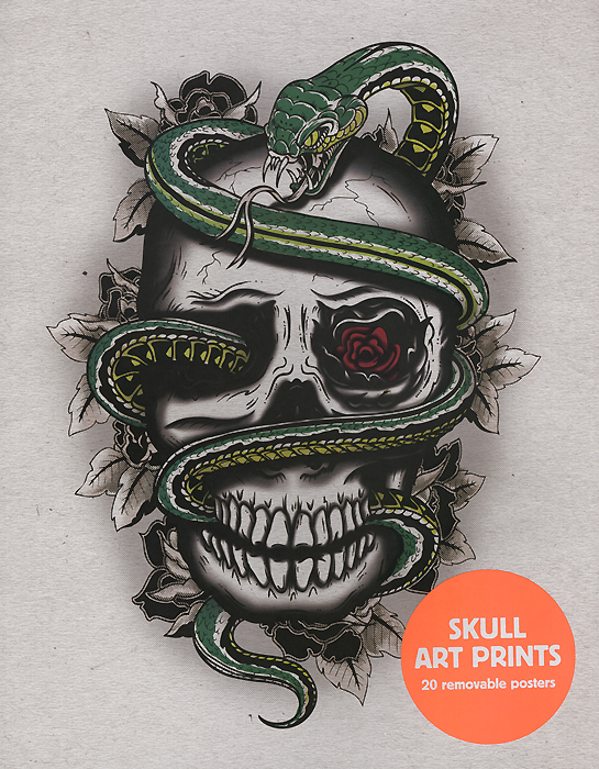 Skull Art Prints: 20 Removable Posters