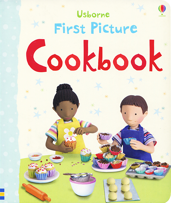 First Picture: Cookbook - Felicity Brooks12296407This colourful addition to the popular pre-school First Picture series is the ideal book to inspire very young children to begin cooking. Each double-page features a different recipe with clear step-by-step instructions which are brought to life with photos of models of children cooking. Every recipe is accompanied by mouth-watering of the finished result. This title provides delicious recipes, including cheesy shapes, iced cupcakes and chocolate crispies.