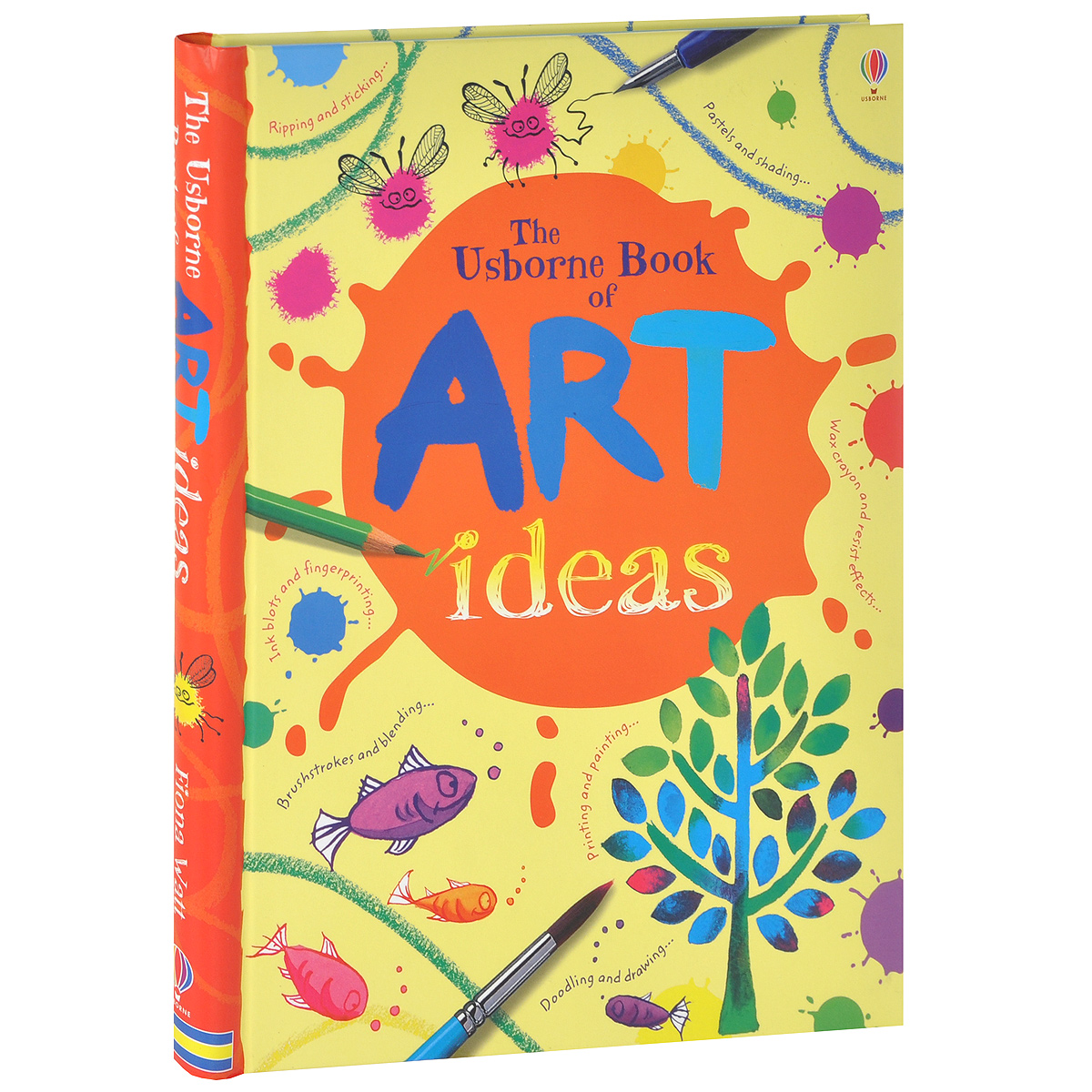 The Usborne Book of Art Ideas - Fiona Watt12296407An inspiring book with original ideas for creating stunning paintings and drawings using paints, pastels, inks, crayons and other media. Includes clear step-by-step explanations on how to use different types of paint and materials. With a concealed spiral binding so the book opens conveniently flat, and is an ideal gift for any would-be artist.