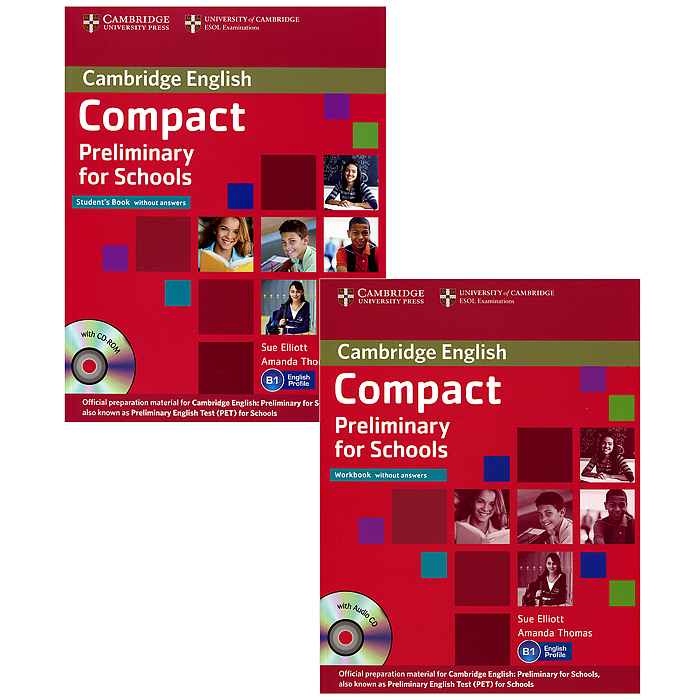 Compact Preliminary for Schools Student's Pack (комплект из 2 книг + 2 CD-ROM)
