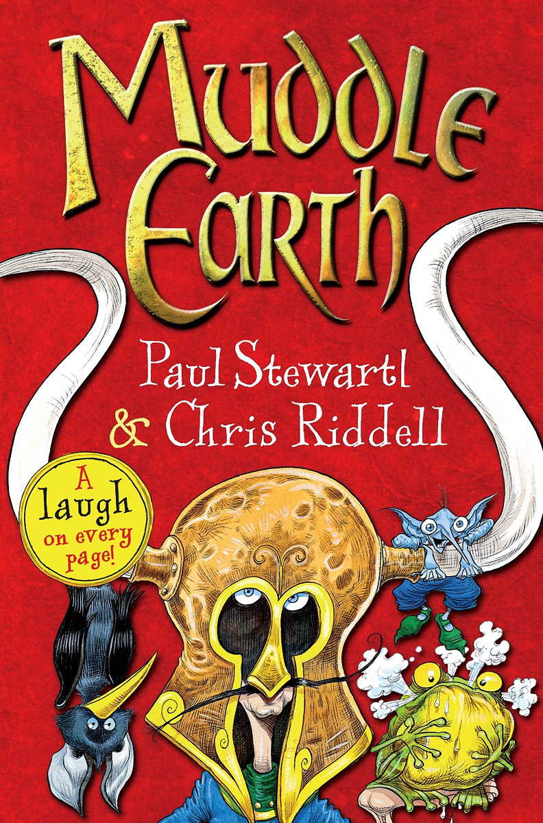 Muddle Earth - Paul Stewart, Chris Riddell12296407Where would you find a perfumed bog filled with pink sticky hogs and exploding gas frogs? A place thats home to a wizard with only one spell, an ogre who cries a lot and a very sarcastic budgie? Welcome to Muddle Earth. A place where anything can happen - and usually does. Joe Jefferson, an ordinary schoolboy from ordinary earth, is about to find his life changed forever. Prepare for a great battle of good, evil and sort of OK...