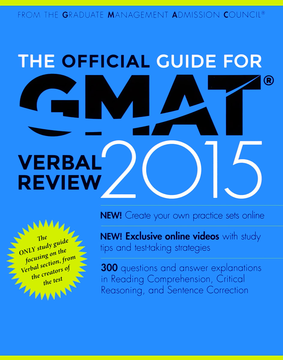 The Official Guide for GMAT: Verbal Review 2015 (+ Online Question Bank and Exclusive Video)