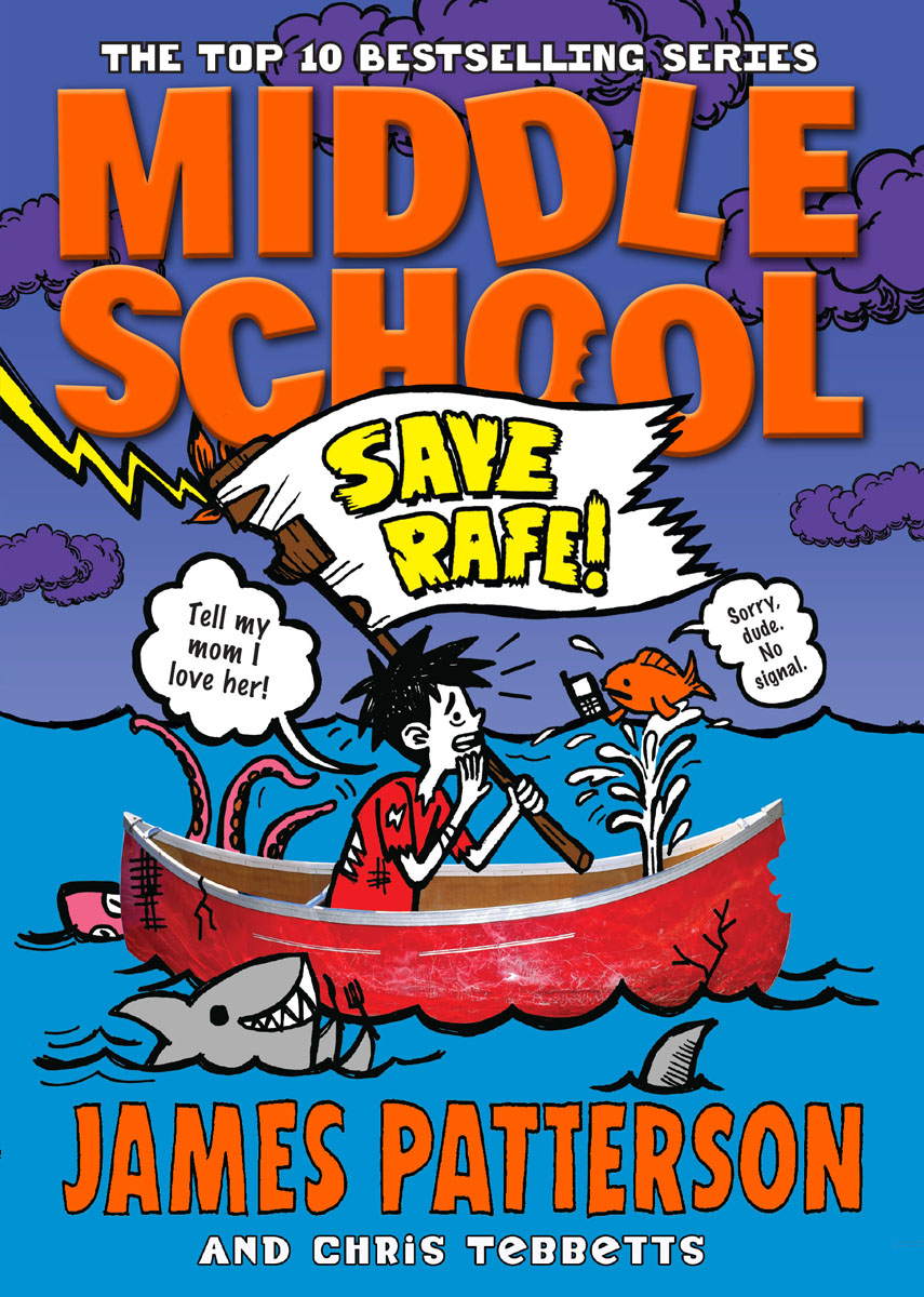Middle School: Save Rafe!12296407 Middle School: Save Rafe!12296407James Pattersons hilarious story of perseverance and courage shows everyones favourite troublemaker, Rafe Khatchadorian, learning to become a leader at long last. After a rough summer, Rafe is heading back to the dreaded Hills Village Middle School, the site of the very worst years of his life. And as if thats not bad enough, Rafes learned that hes going to be held back a year unless he can prove himself on an outdoor survival excursion - complete with dangerous white-water rafting, dizzying rock climbing and military style counsellors. Rafe and the rest of the pack of delinquent trainees are forced to cooperate as they prepare for the final test: a solo excursion in the deep woods. Can Rafe come out of the experience in one piece? And if he does, will anyone recognise him as the kid they once knew?
