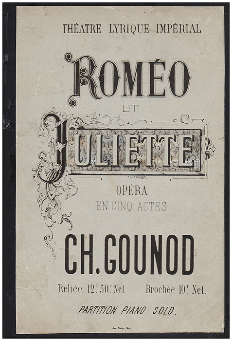  "Ромео и Джульетта" . Клавир оперы Шарля Гуно