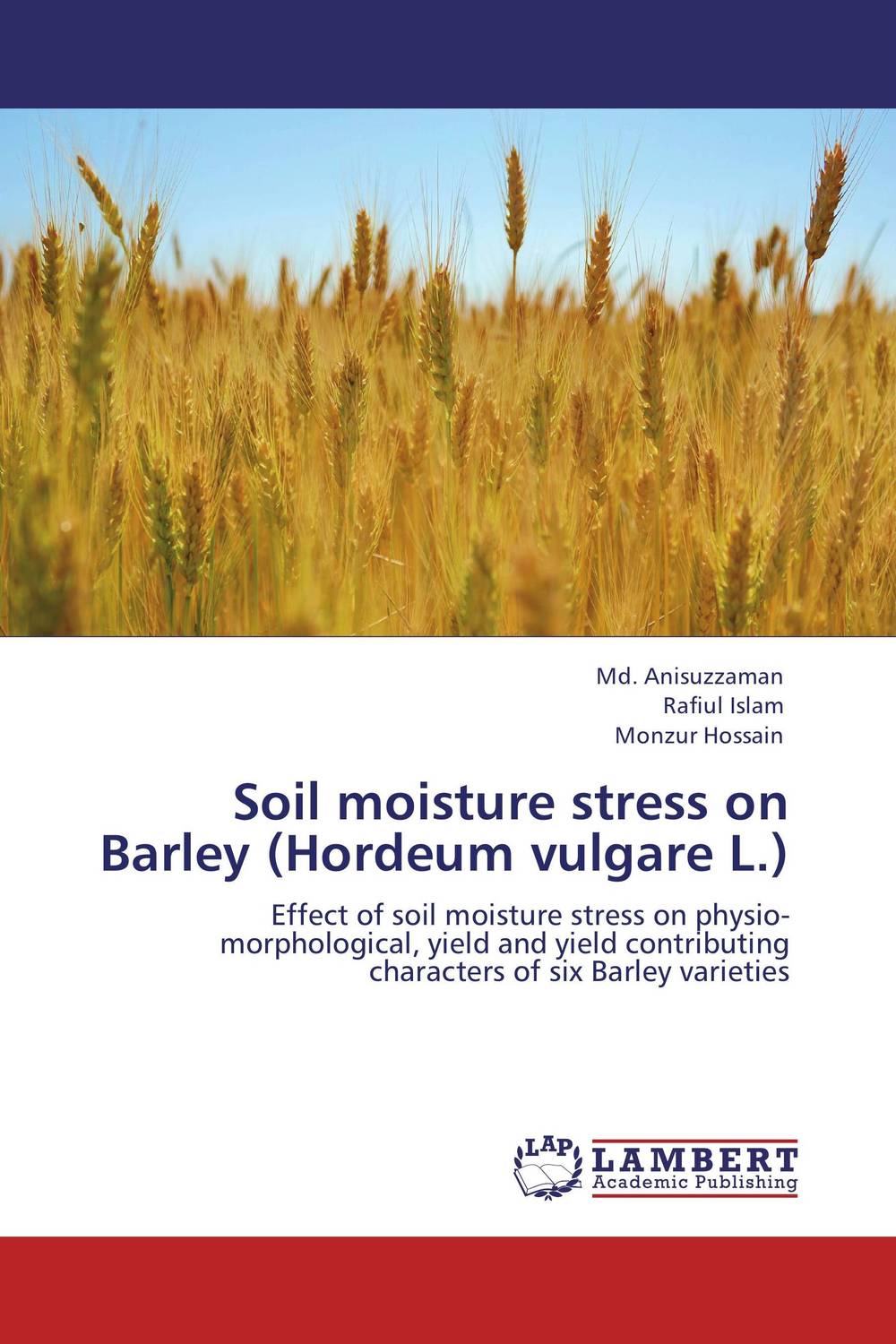 Soil moisture stress on Barley (Hordeum vulgare L.)