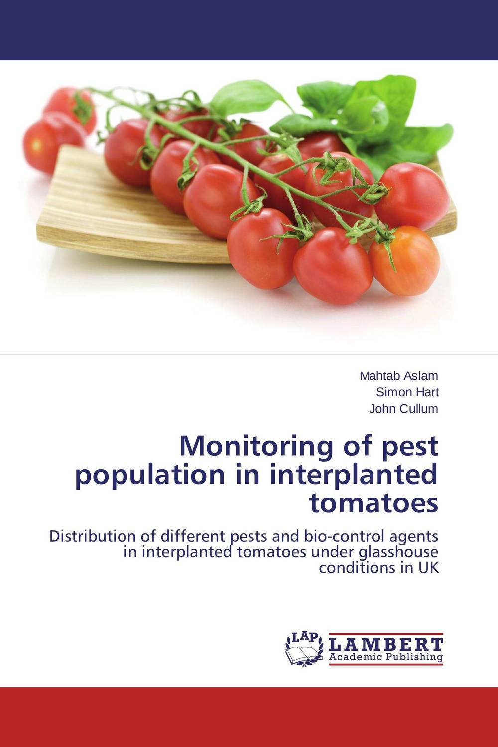 Monitoring of pest population in interplanted tomatoes