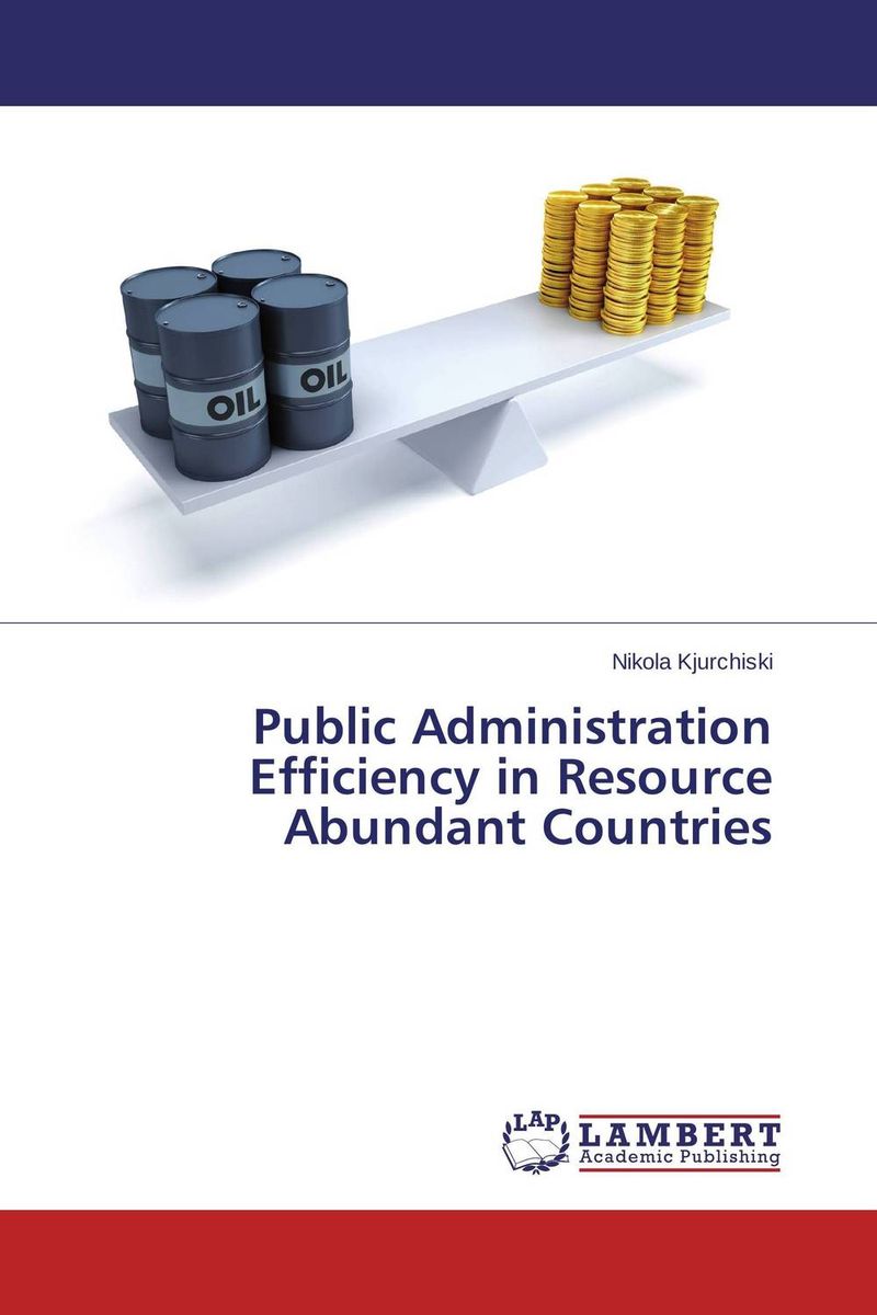 Public Administration Efficiency in Resource Abundant Countries12296407 Public Administration Efficiency in Resource Abundant Countries12296407In this book is analyzed public administration efficiency in resource economies and also a comparative analysis with the OECD countries is done. Wide scope of public administration is included and measured by new measurement of public administration efficiency called Index of Public Administration Efficiency (IPAE), arose from this work. Efficiency scores calculations and rankings are made for resource economies, and OECD countries, based on this index. Research finds and analyzes the outcomes of these scores. Importance of public administration for the modern state is analyzed. Regression analysis shows that economic freedom significantly influences efficiency, and efficiency influences real GDP per capita (PPP) and human development, but more government spending does not increase public administration efficiency. Also explained what is sovereign wealth funds, and the role of public administration in it.