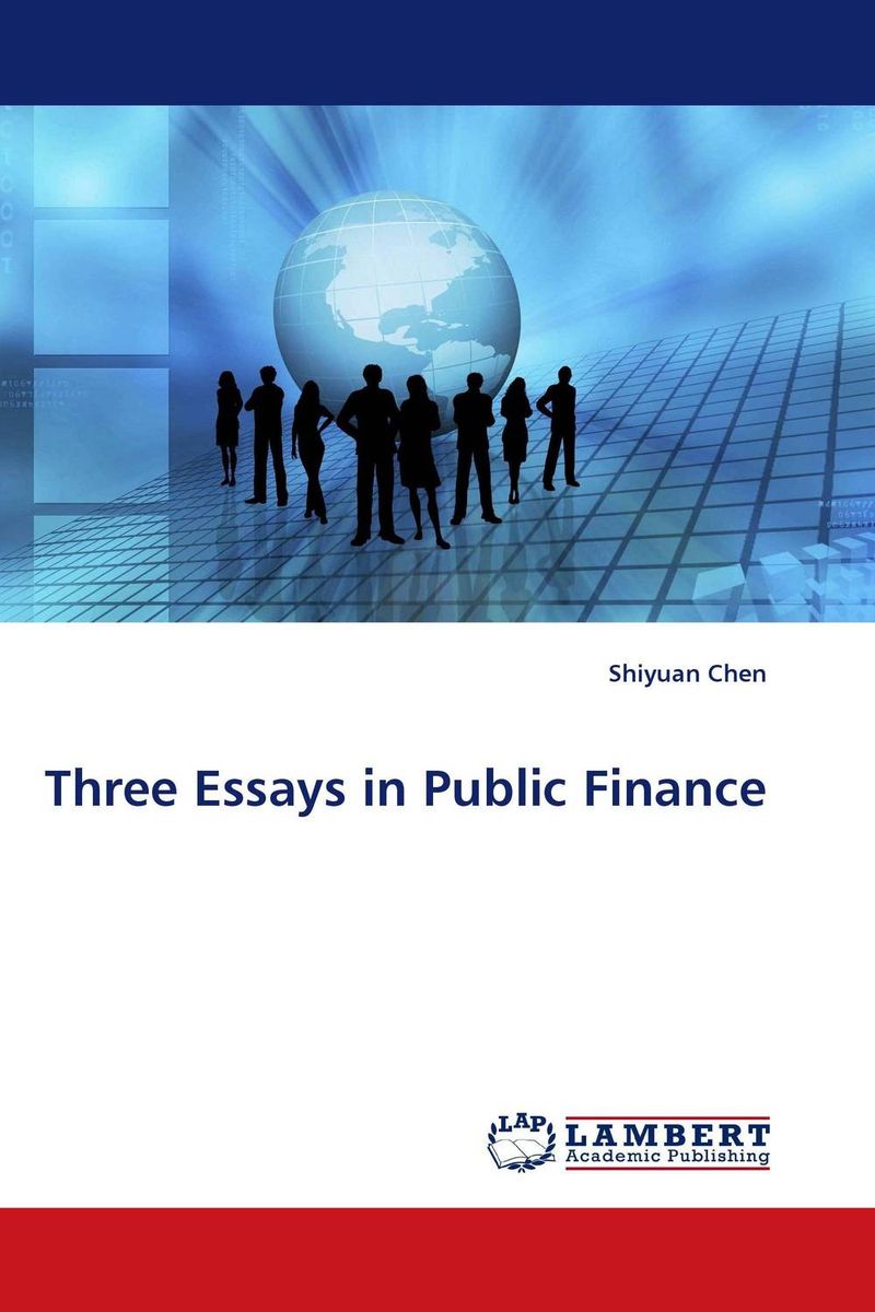 Three Essays in Public Finance