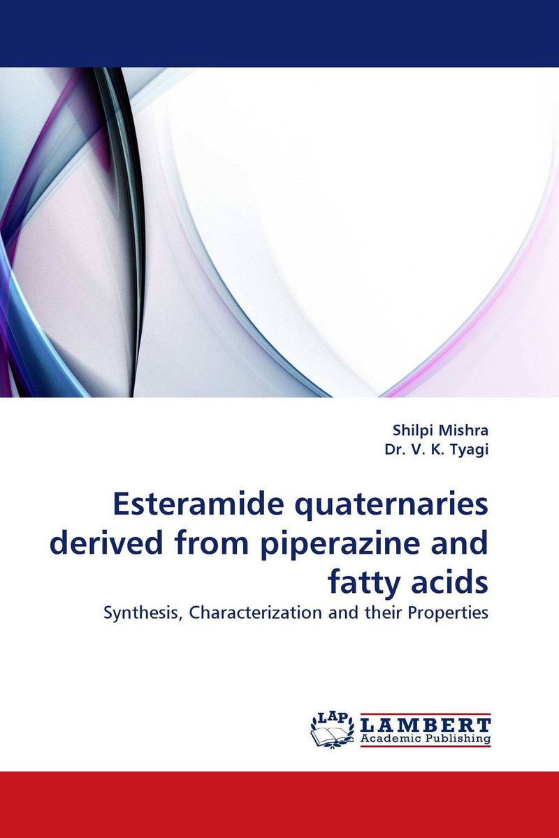 Esteramide quaternaries derived from piperazine and fatty acids