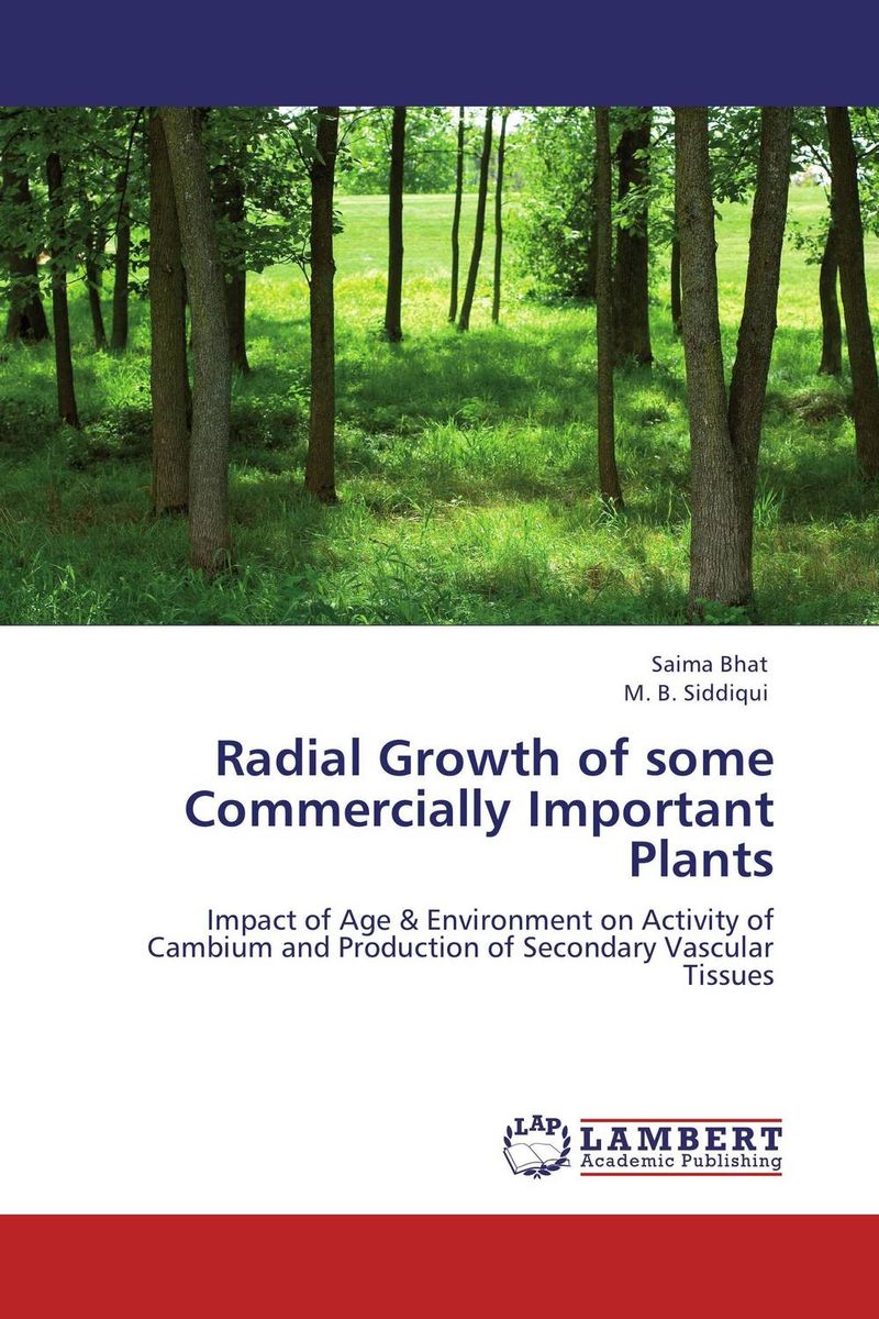 Radial Growth of some Commercially Important Plants