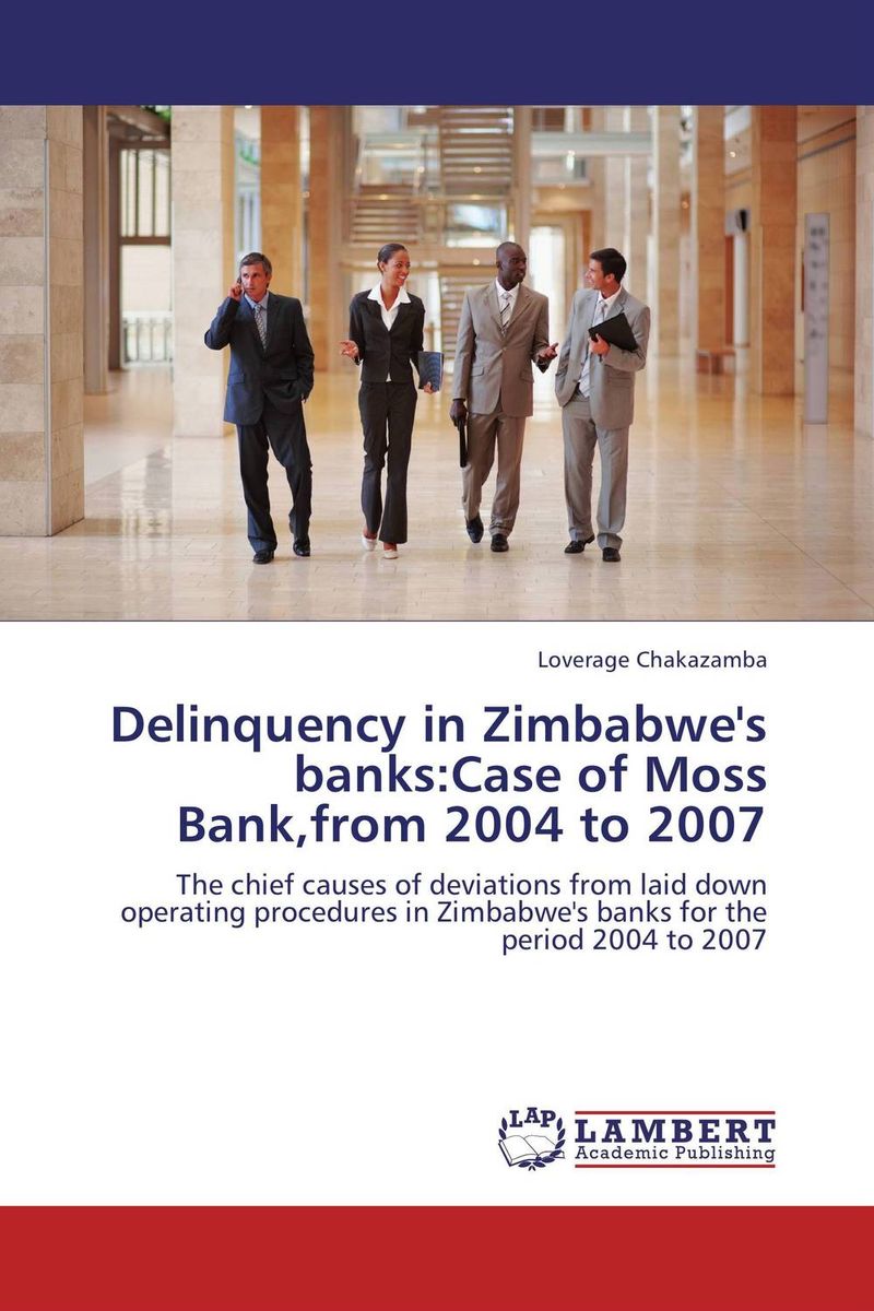 Delinquency in Zimbabwes banks:Case of Moss Bank,from 2004 to 200712296407 Delinquency in Zimbabwes banks:Case of Moss Bank,from 2004 to 200712296407Banks the world over set some operating procedures and processes that should be used by employees in executing their duties.The main purpose of these procedures is to help the organizations to deliver service to their customers efficiently with little or no disruptions and minimum exposure.In Zimbabwe during the period 2004 to 2007 it appeared as though these procedures were thrown out through the window by most organizations as evidenced by poor service delivery systems and rampant disruptions.The study identified the major causes of this delinquency as lack of induction for new recruits,lack of professional qualifications,under-staffing,procedures that are not customer focused and slow reaction by banks to adopt new changes in statutes.It is the authors belief that if all organizations could address these issues service delivery would be greatly enhanced.If service delivery is a delight,then it translates to more business, holding other factors constant.