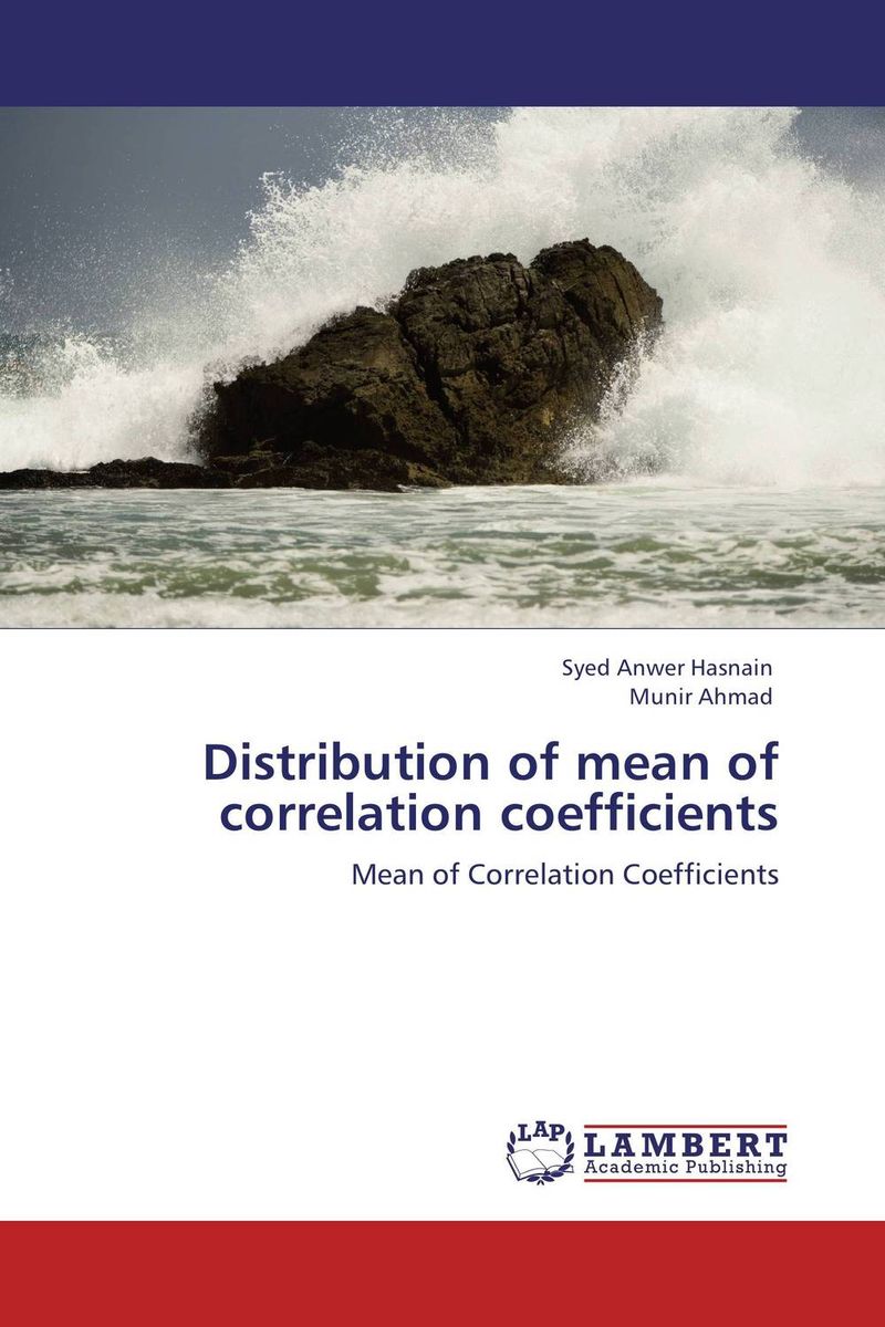 Distribution of mean of correlation coefficients