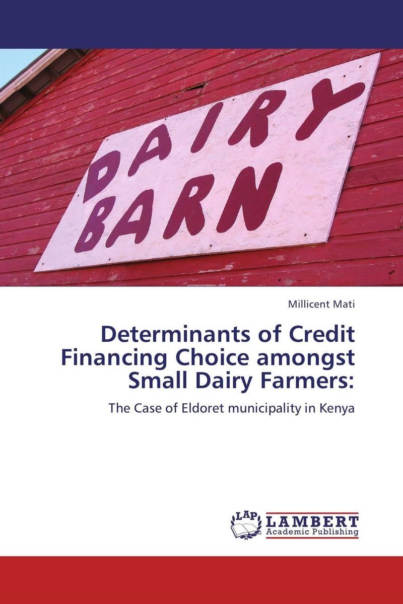 Determinants of Credit Financing Choice amongst Small Dairy Farmers:12296407 Determinants of Credit Financing Choice amongst Small Dairy Farmers:12296407In Kenya the small –scale dairy farming sector continues to battle with the daunting task of moving from a ‘subsistence syndrome” to the “plan of entrepreneurship”. The main objective of the study was to examine the determinants of the choice of credit financing among small scale dairy farmers in Eldoret municipality. To do this, a number research questions were raised addressing choice of credit amongst small scale dairy farmers, available sources of credit finance,and characteristics of farmers influence in the choice of credit. The findings of this study showed that the small scale dairy sector is a potentially high job creation sector besides being a stable avenue for income generation. The study also revealed that socio-economic factors had impact on the sourcing of credit finance among farmers. It was also evident that the impact of credit would be profound only if the financiers make the formal credit accessible and available. Also monetary and training is the most preferred...