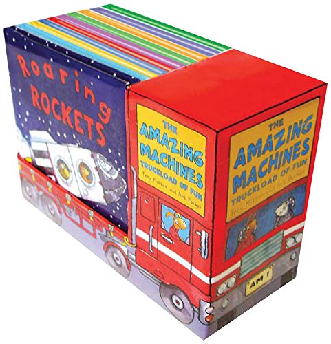 Amazing Machines: Truckload of Fun (10-Book Set) - Tony Mitton12296407The bestselling Amazing Machines series is now available in a charming box set. With ten mini editions inside, this collection is the perfect gift for any preschooler who loves machines. From airplanes to rockets to tractors, these critically acclaimed picture books are full of fun rhyming text, bright artwork, and wacky animal characters that will engage and delight young children as they learn about machines. Each book includes a helpful illustrated glossary of technical words to help build vocabulary.