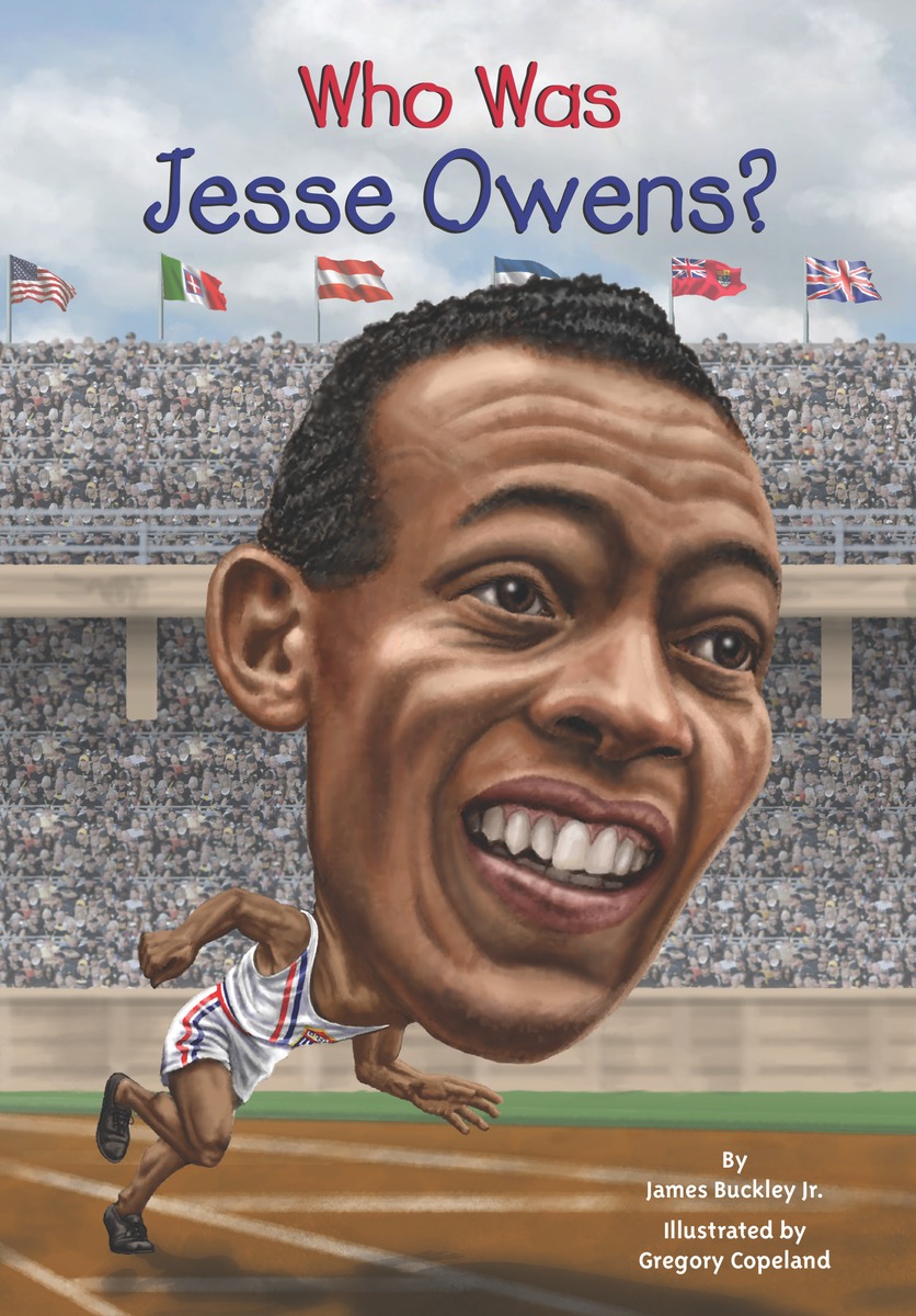 WHO WAS JESSE OWENS?12296407 WHO WAS JESSE OWENS?12296407At the 1936 Berlin Summer Olympics, track and field star Jesse Owens ran himself straight into international glory by winning four gold medals. But the life of Jesse Owens is much more than a sports story. Born in rural Alabama under the oppressive Jim Crow laws, Owenss family suffered many hardships. As a boy he worked several jobs, like delivering groceries and working in a shoe repair shop, to make ends meet. But Owens defied the odds to become a sensational student athlete, eventually running track for Ohio State. He was chosen to compete in the Summer Olympics in Nazi Germany where Adolf Hitler was promoting the idea of Aryan superiority. Owenss winning streak at the games humiliated Hitler and crushed the myth of racial supremacy once and for all.