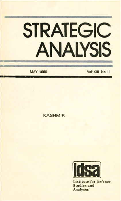 Strategic Analysis: Volume 13,№ 2: Kashmir