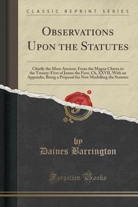 Отзывы о книге Observations Upon the Statutes
