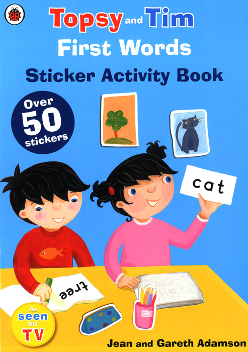 Topsy and Tim: First Words: Sticker Activity Book (+ 50 stickers)12296407 Topsy and Tim: First Words: Sticker Activity Book (+ 50 stickers)12296407Its fun to learn with Topsy and Tim! Topsy and Tim: First Words is a fun and colourful activity book with over 50 stickers to help preschool children develop and practise key early learning skills. It is packed with lots of activities to help make learning first words fun and encourages children to develop their dexterity by completing puzzles and adding stickers to the pages. Each page has a themed set of words to learn, from animals, body and vehicles to clothes, school and jobs. There is also an answers page and reward stickers to motivate your little learners. The perfect first words book for children about to start school or at Reception.