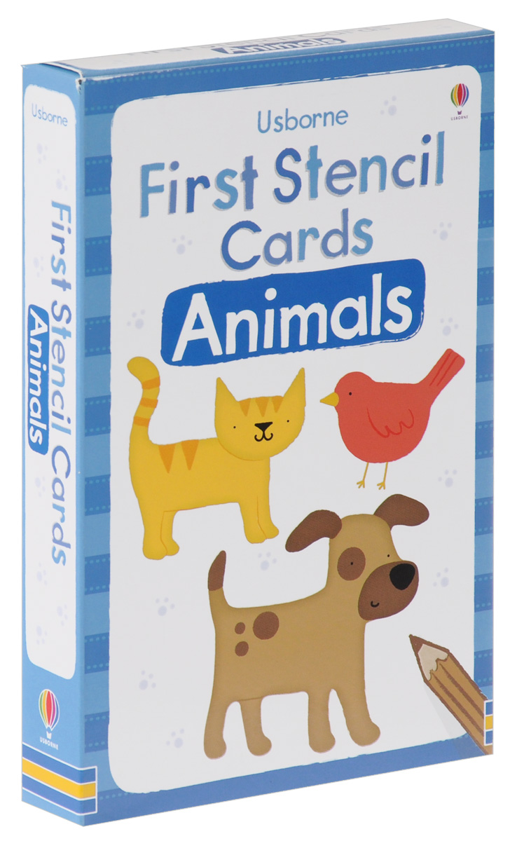Animals: First Stencil Cards (набор из 12 карточек)