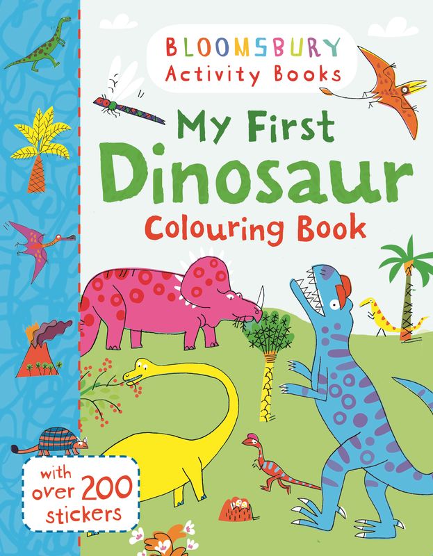 My First Dinosaur Colouring Book (+наклейки)