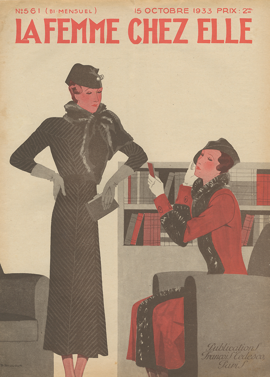 La Femme chez Elle (Женщина у себя дома), №561, октябрь 1933 La Femme chez Elle (Женщина у себя дома), №561, октябрь 1933