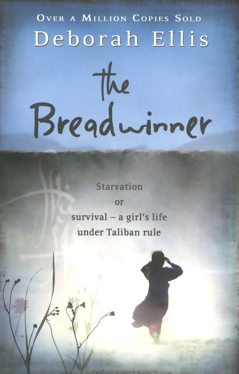 The Breadwinner12296407 The Breadwinner12296407Afghanistan: Parvanas father is arrested and taken away by Taliban soldiers. Under Taliban law, women and girls are not allowed to leave the house on their own. Parvana, her mother, and sisters are prisoners in their own home. With no man to go out to buy food, they face starvation. So Parvana must pretend to be a boy to save her family. It is a dangerous plan, but their only chance. In fear, she goes out - and witnesses the horror of landmines, the brutality of the Taliban, and the desperation of a country trying to survive. But even in despair lies hope ... Deborah Ellis has been to Afghan refugee camps and has listened to many stories like Parvanas.