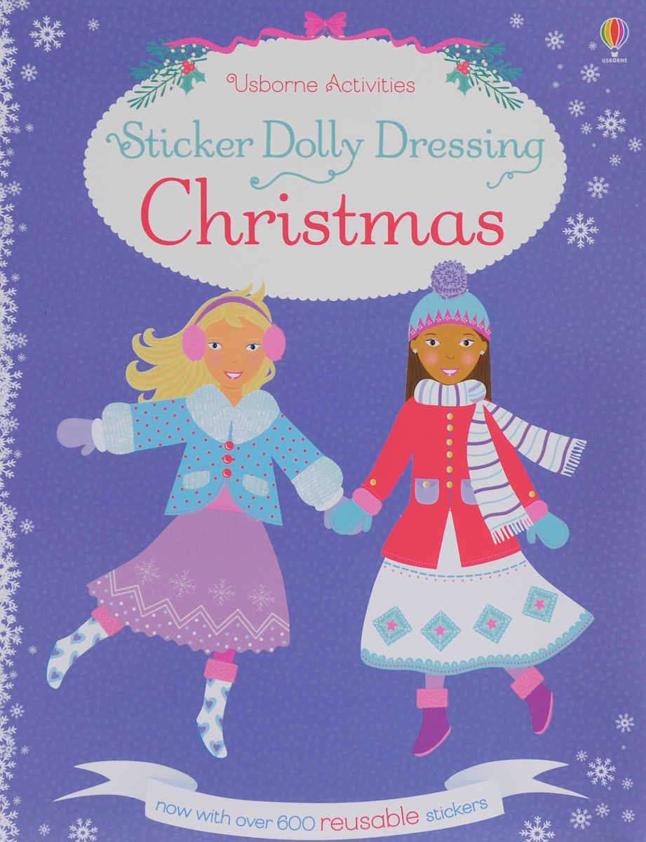 Usborne Activities Sticker Dolly Dressing Christmas