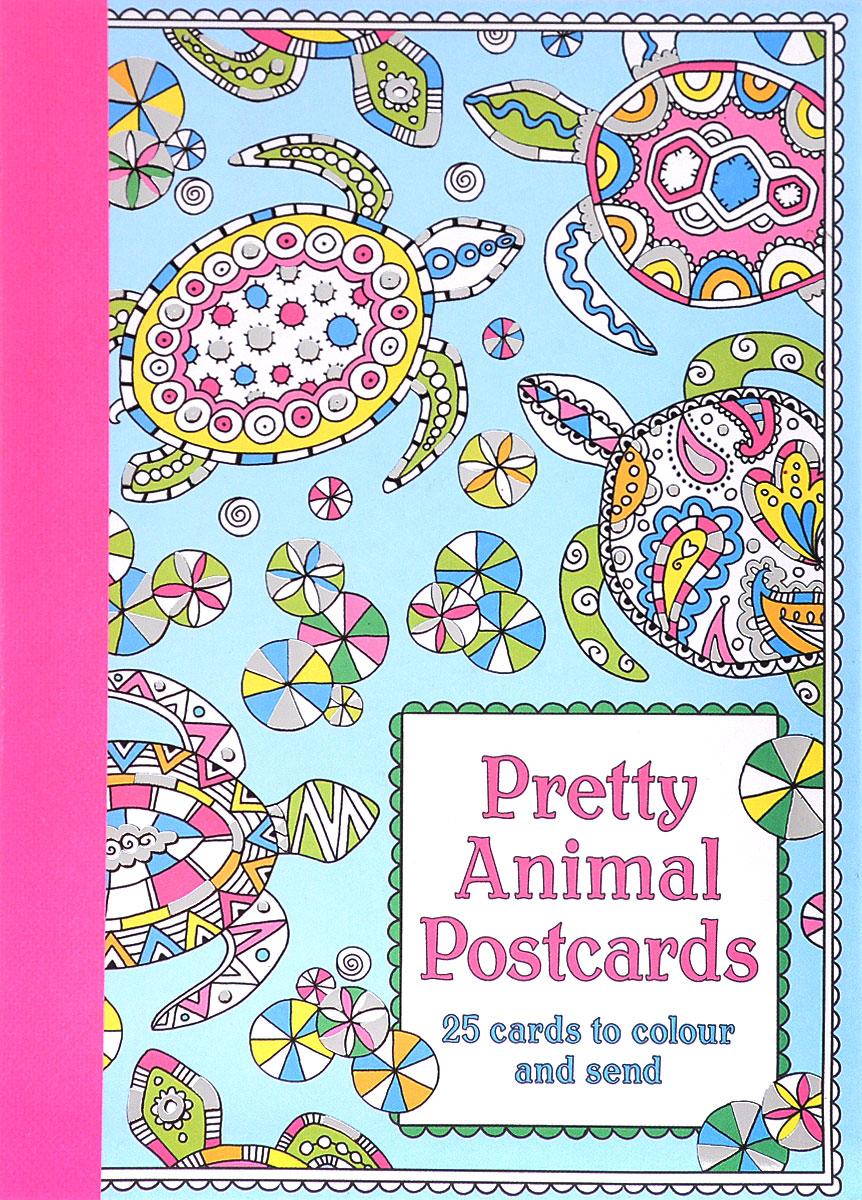 Pretty Animal Postcards: 25 Cards to Colour and Send
