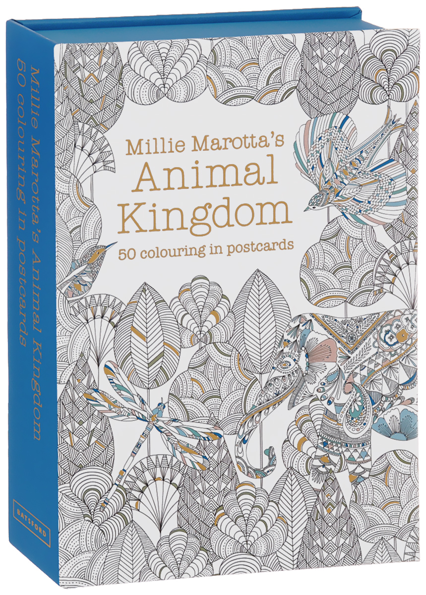 Animal Kingdom: 50 colouring postcards
