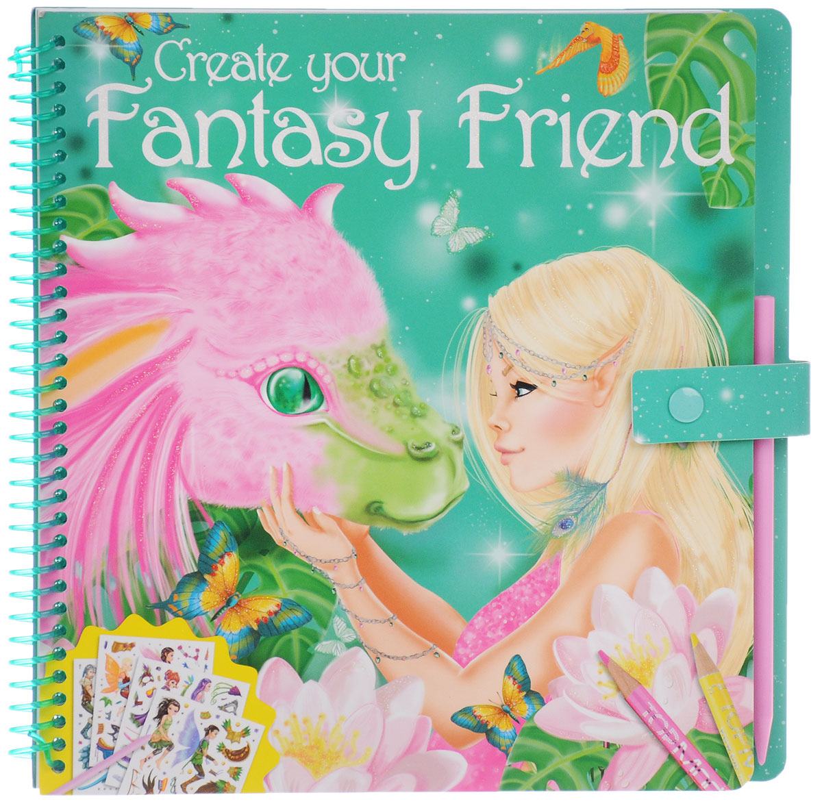 Create Your Fantasy Friend. Раскраска (+ наклейки)