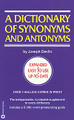 Dictionary of Synonyms and Antonyms