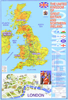 The United Kingdom of Great Britain and Northern Ireland. Карта