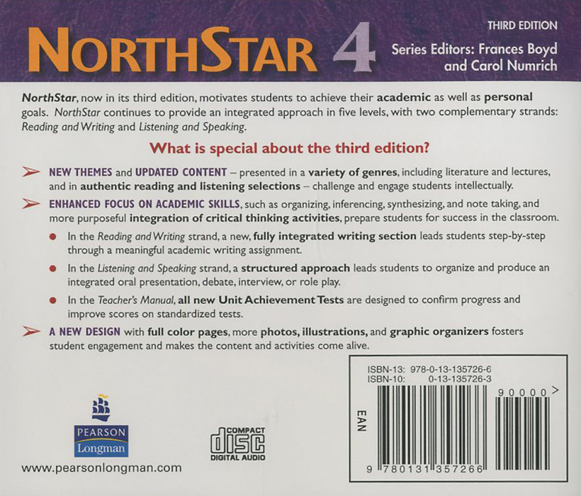NorthStar: Reading and Writing: Level 4: Audio CDs (аудиокурс на 2 CD)