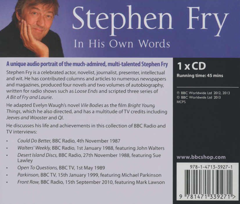 Stephen Fry In His Own Words (аудиокнига на CD)