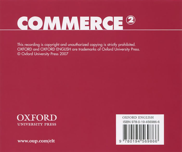 Commerce 2: Oxford English for Careers (аудиокурс 2 CD)