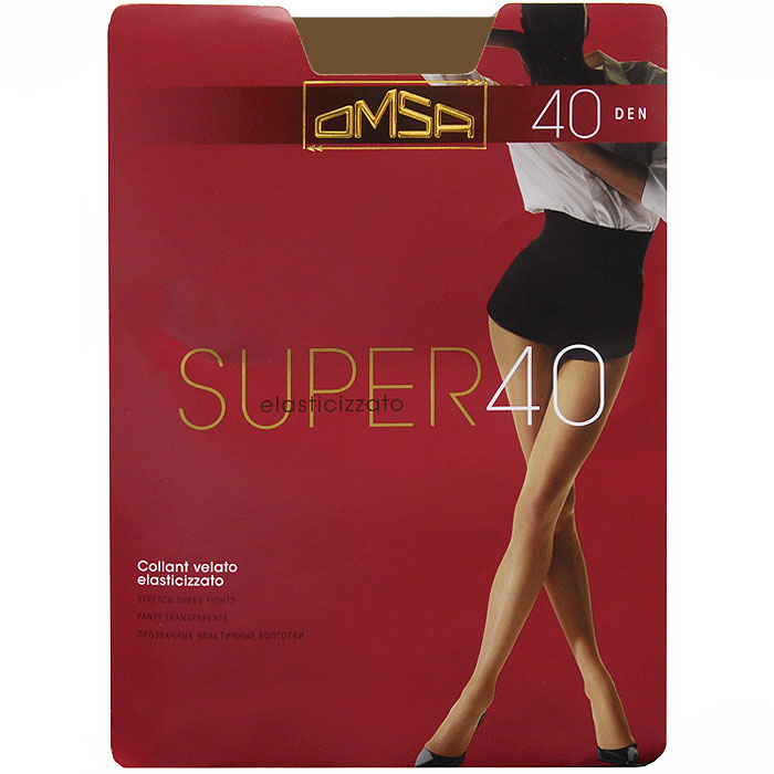 Колготки классические Super 40Super 40 Nero Колготки классические Super 40Super 40 NeroПлотность: 40 ден. Прочные эластичные полуматовые колготки, с уплотненной верхней частью в виде штанишек. Уплотненный носок. Omsa - одна из наиболее важных компаний, производящих трикотаж, которая так близка любой женщине. А устойчивым положением компания обязана своей философии, которая была и остается для нее актуальной. Высокое качество нити, элегантность, внимание к шарму и моде позволяет держаться компании на вершине популярности у женщин всего мира. Внимание к нуждам женщины и постоянная забота о качестве сделали Omsa самой значительной компанией Европы. Благодаря усовершенствованиям в производственной сфере вся продукция Omsa может гордиться своим превосходным качеством.