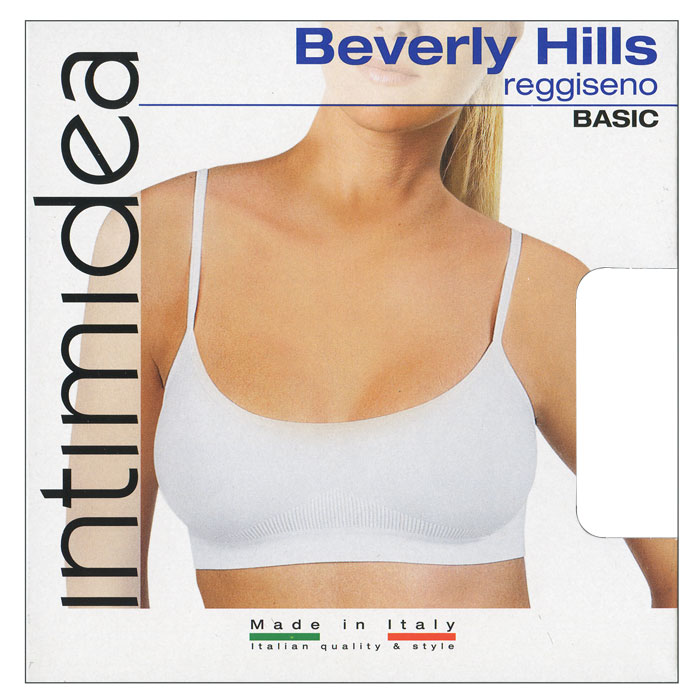 ТопIN-Reggiseno Beverly Hills Nero ТопIN-Reggiseno Beverly Hills NeroЖенский короткий топ Beverly Hills на тонких бретелях выполнен из микрофибры, он очень мягок на ощупь, не раздражает даже самую нежную и чувствительную кожу. Такой топ отлично подойдет как для занятий спортом, так и для повседневной носки.