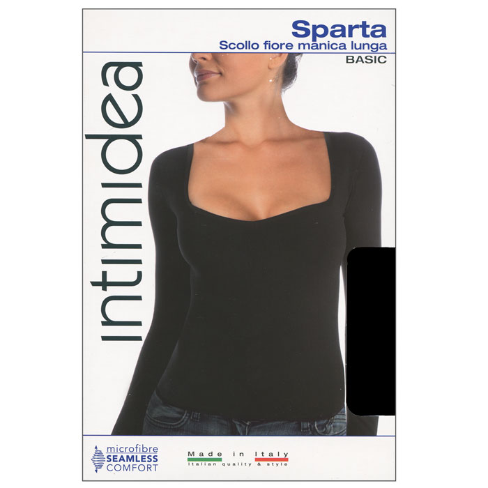 ФутболкаIN-T-Shirt Sparta Bianco ФутболкаIN-T-Shirt Sparta BiancoЖенская футболка Sparta с длинным рукавом и глубоким вырезом выполнена из микрофибры, она очень мягкая на ощупь, не раздражает даже самую нежную и чувствительную кожу. Футболка очень удобна в использовании, ее можно носить как с брюками, так и с юбкой. Отличный вариант для повседневной носки!