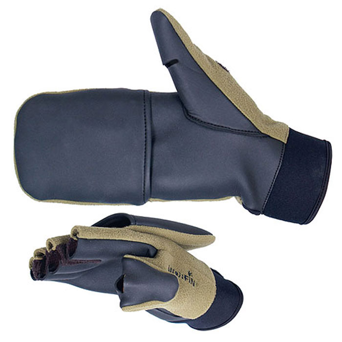Перчатки-варежки Windproof703056 Перчатки-варежки Windproof703056Перчатки-варежки Norfin Windproof защитят ваши руки. Они хорошо сохраняют тепло, мягкие, идеально сидят на руке. Перчатки-варежки в области ладони и с внутренней стороны большого пальца выполнены из водоотталкивающего материала, верх выполнен из флиса. Изделие представляет собой перчатки без пальцев, к внешней стороне которых крепится капюшон, накинув его на пальцы, перчатки превращаются в варежки. На большом пальце имеется отверстие. Капюшон фиксируется на перчатке при помощи липучки.