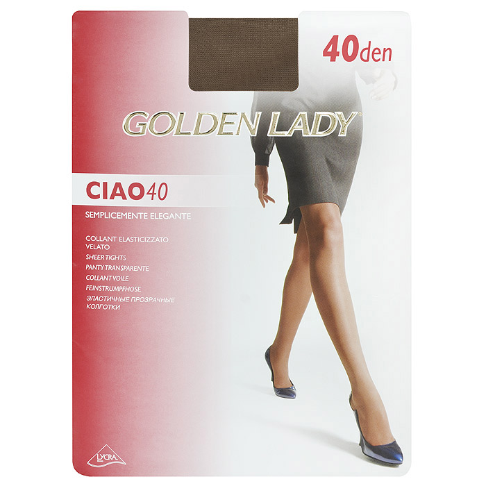 Колготки женские Ciao 40Ciao 40 Колготки женские Ciao 40Ciao 40Эластичные прозрачные колготки Golden Lady Ciao 40 с удобными швами.