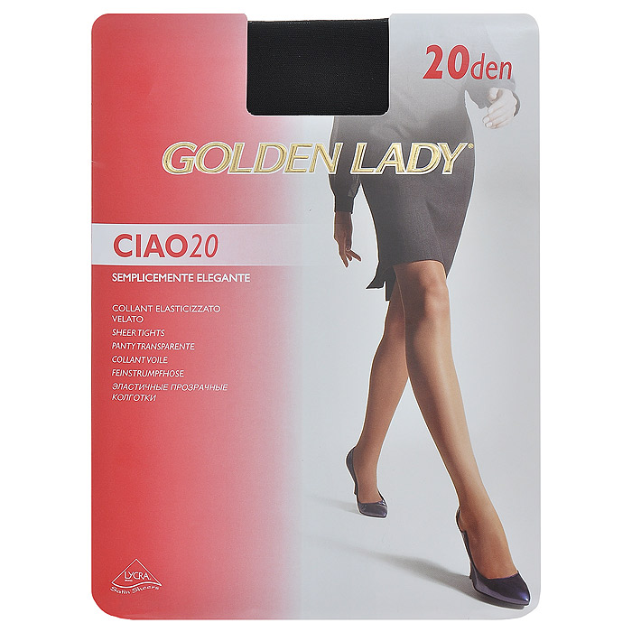 Колготки женские Ciao 20Ciao 20 XL Колготки женские Ciao 20Ciao 20 XLТонкие эластичные прозрачные колготки Golden Lady Ciao 20 с удобными швами.